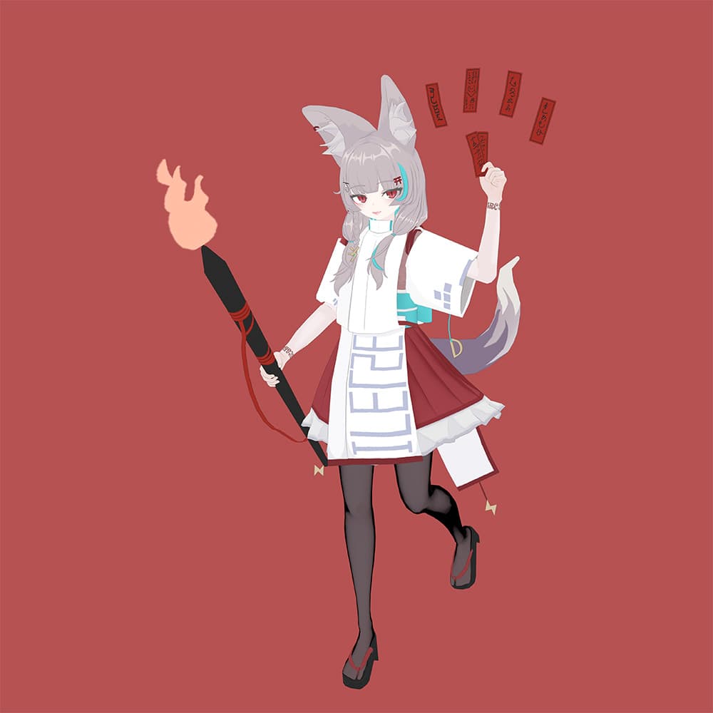 フコちゃんの3Dモデル